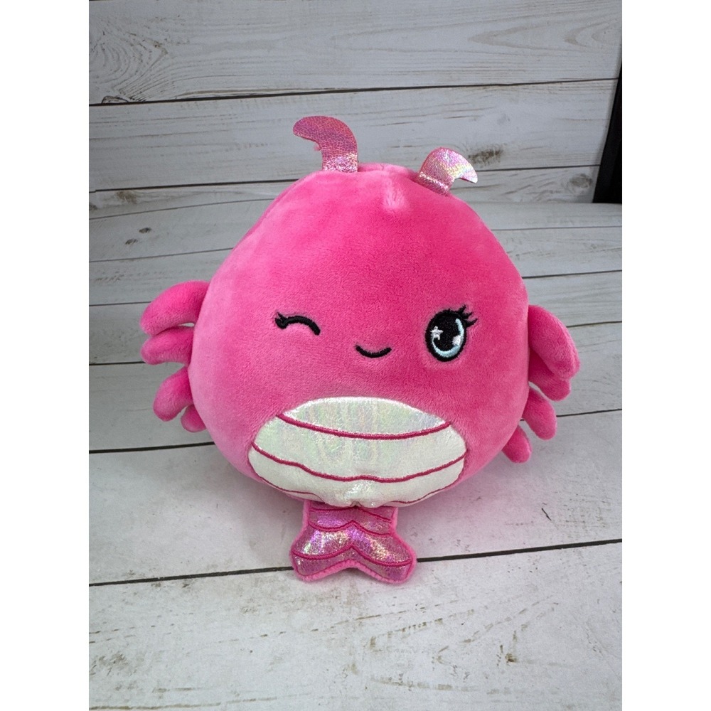 Squishmallow Simone Pink Shrimp‎ 5" Scented Plush Kellytoy Squishmallows